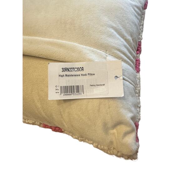 Peking Handicraft “High Maintenance” Hook Pillow New With Tags 19” x 11” - Picture 4 of 5